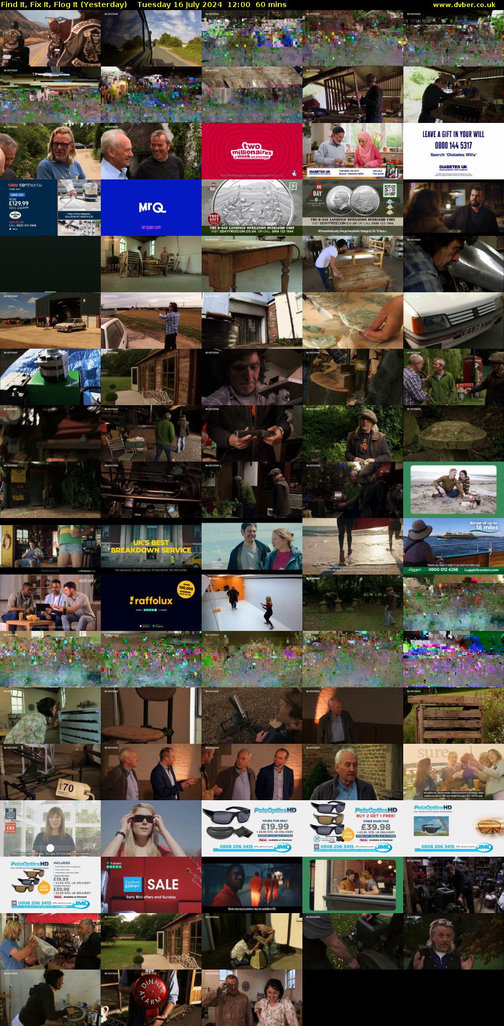 Find It, Fix It, Flog It (Yesterday) Tuesday 16 July 2024 12:00 - 13:00