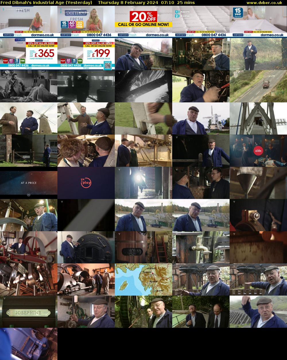 Fred Dibnah's Industrial Age (Yesterday) Thursday 8 February 2024 07:10 - 07:35