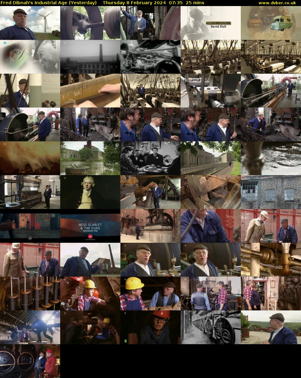 Fred Dibnah's Industrial Age (Yesterday) Thursday 8 February 2024 07:35 - 08:00