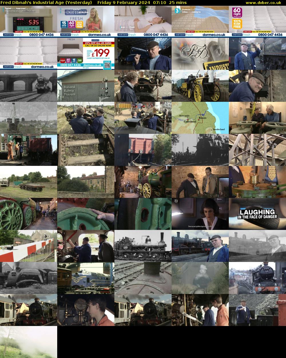 Fred Dibnah's Industrial Age (Yesterday) Friday 9 February 2024 07:10 - 07:35