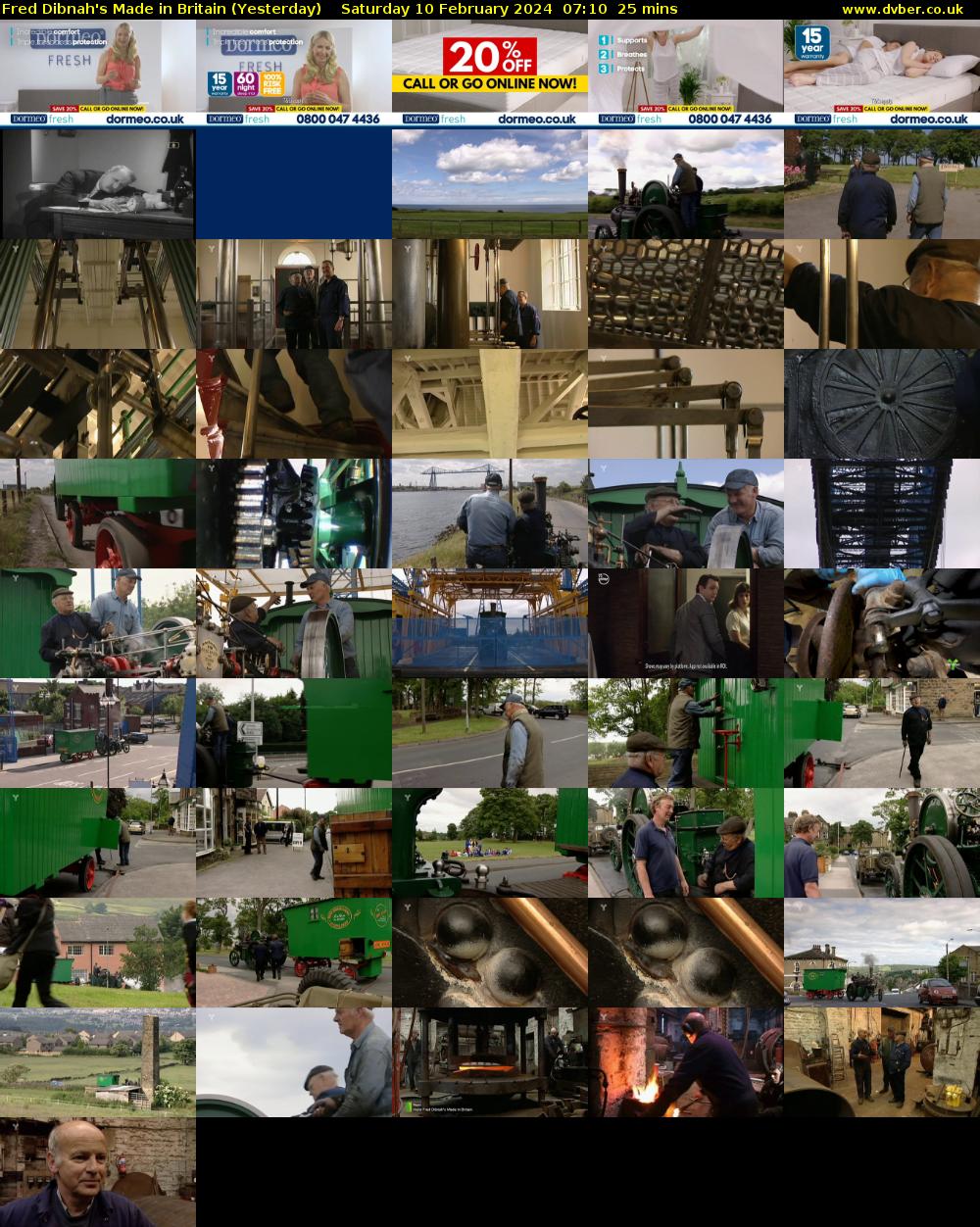 Fred Dibnah's Made in Britain (Yesterday) Saturday 10 February 2024 07:10 - 07:35