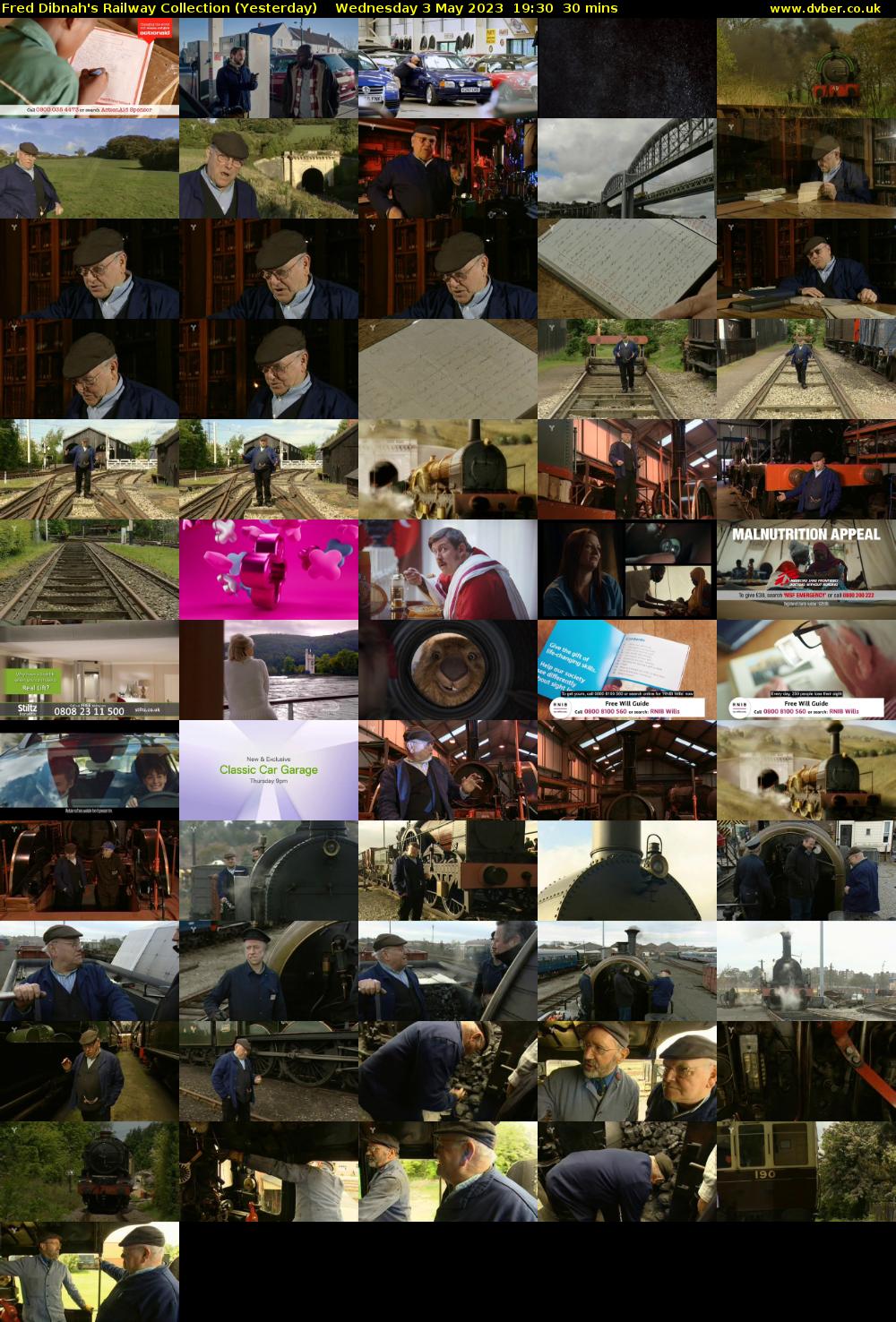 Fred Dibnah's Railway Collection (Yesterday) Wednesday 3 May 2023 19:30 - 20:00
