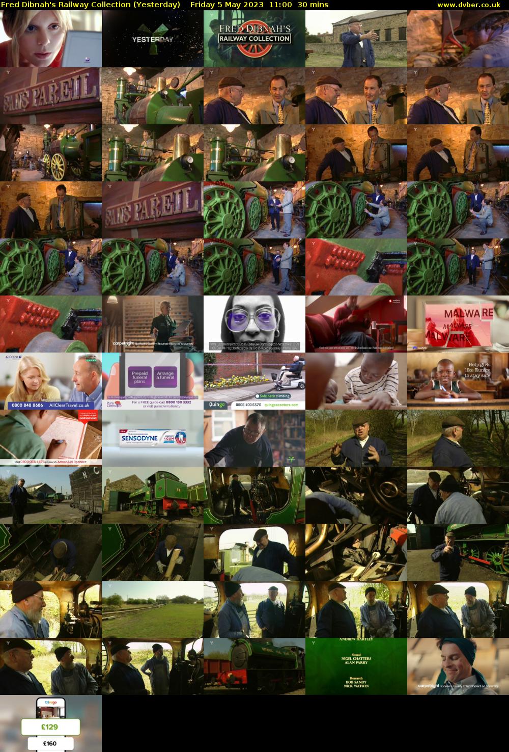 Fred Dibnah's Railway Collection (Yesterday) Friday 5 May 2023 11:00 - 11:30