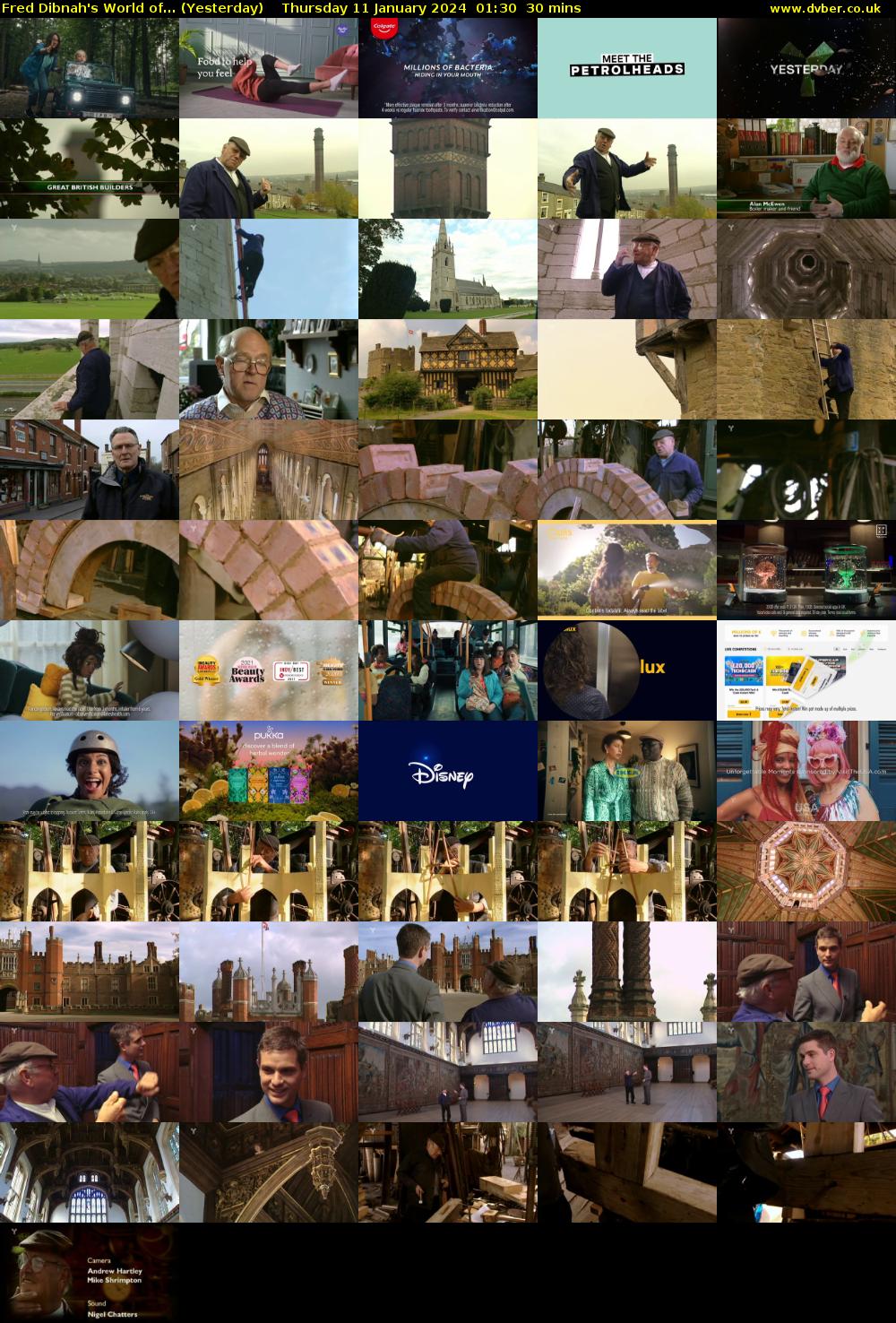 Fred Dibnah's World of... (Yesterday) Thursday 11 January 2024 01:30 - 02:00