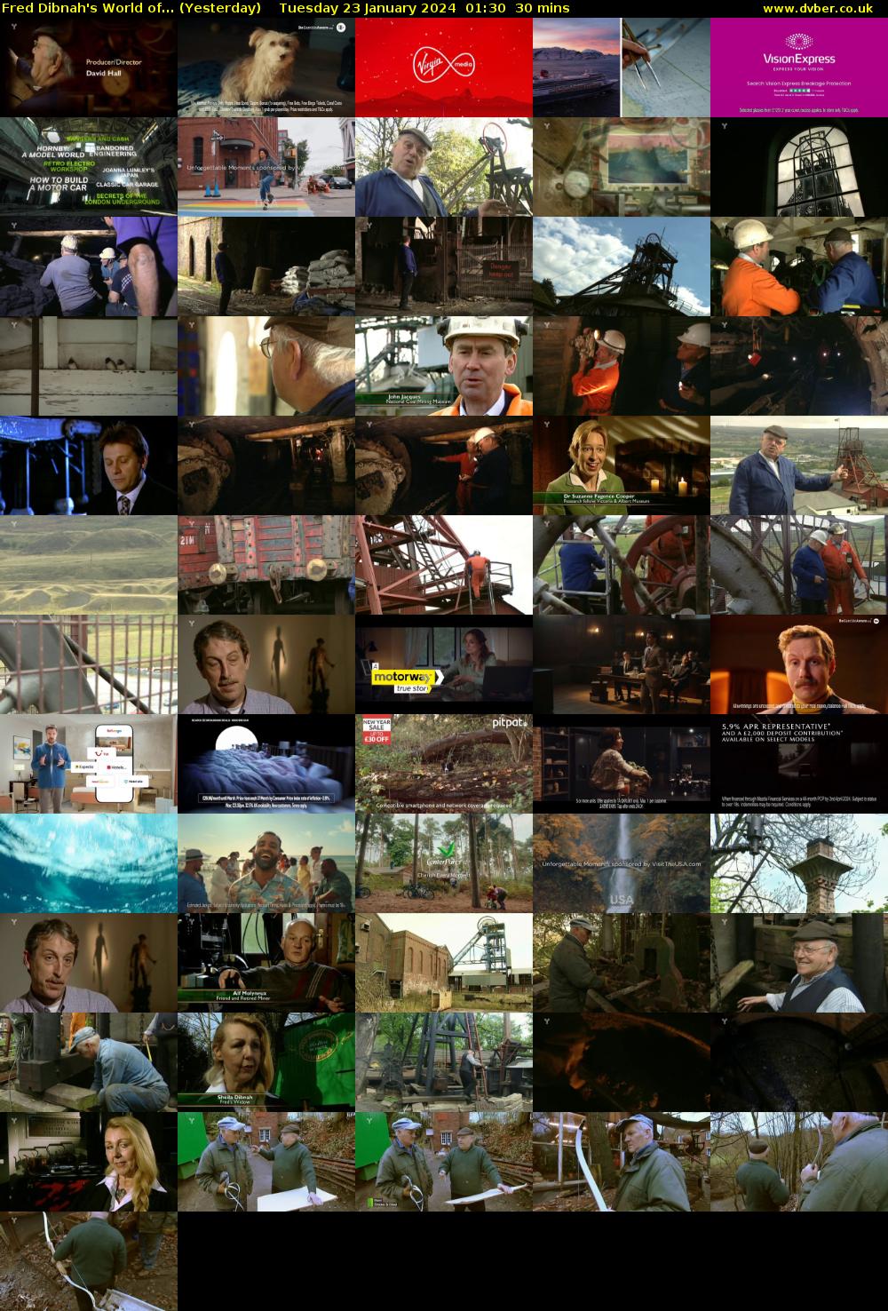 Fred Dibnah's World of... (Yesterday) Tuesday 23 January 2024 01:30 - 02:00