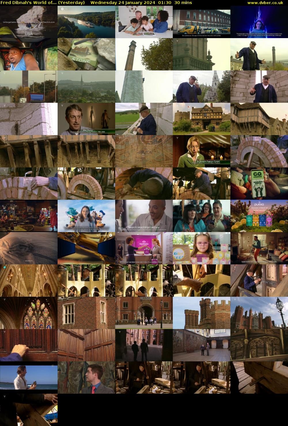 Fred Dibnah's World of... (Yesterday) Wednesday 24 January 2024 01:30 - 02:00