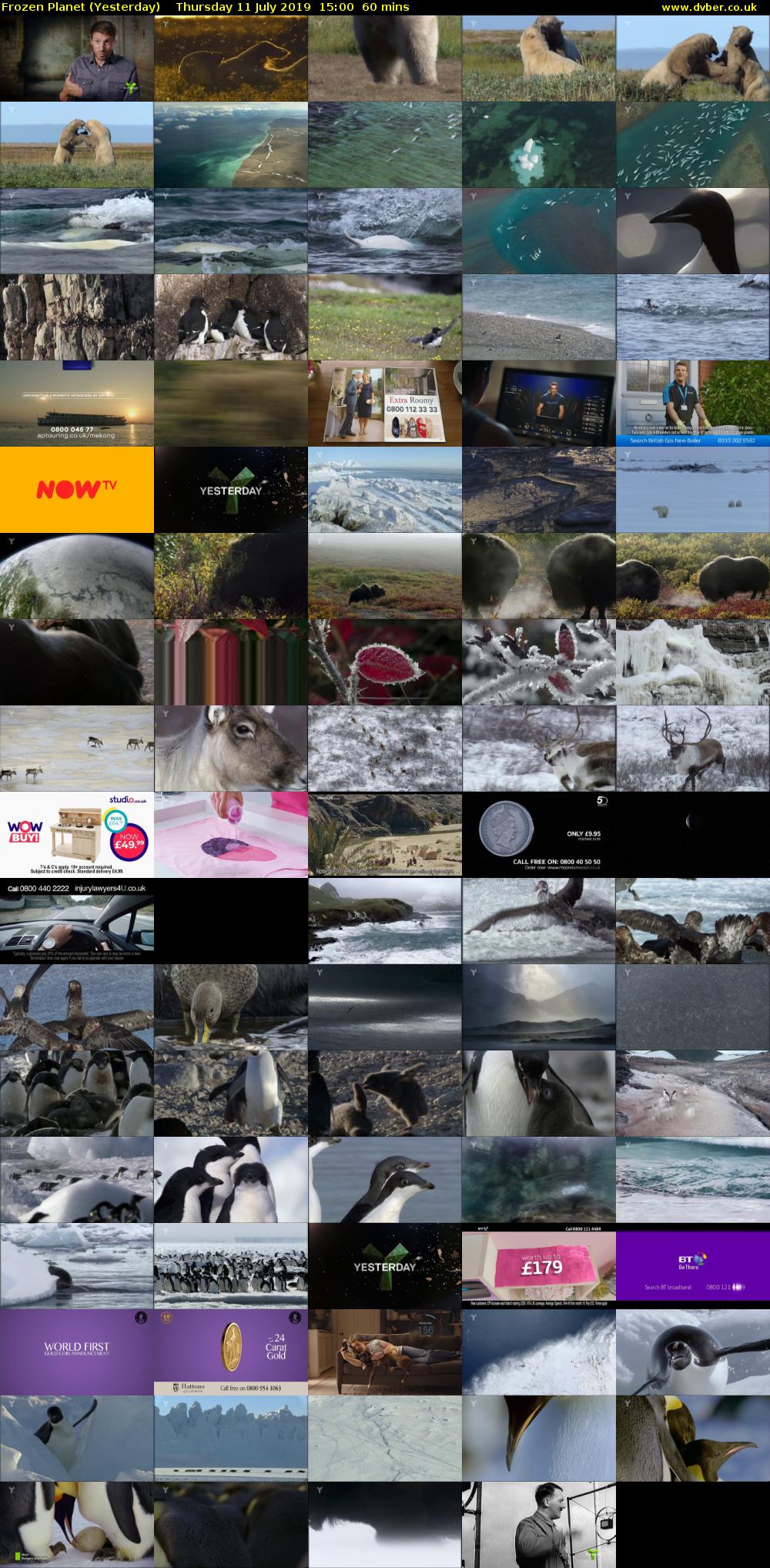 Frozen Planet (Yesterday) Thursday 11 July 2019 15:00 - 16:00