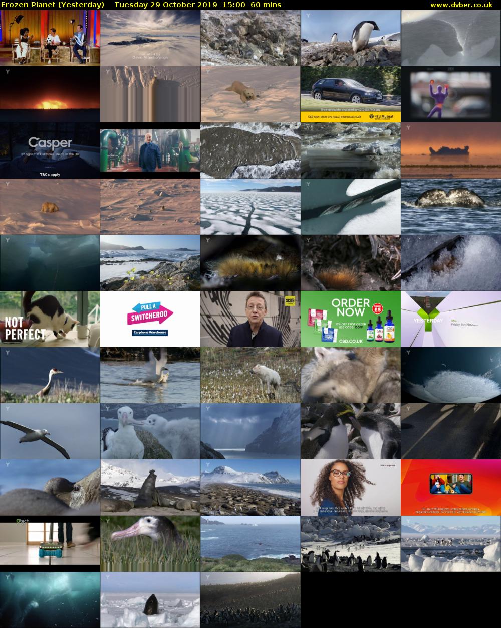 Frozen Planet (Yesterday) Tuesday 29 October 2019 15:00 - 16:00