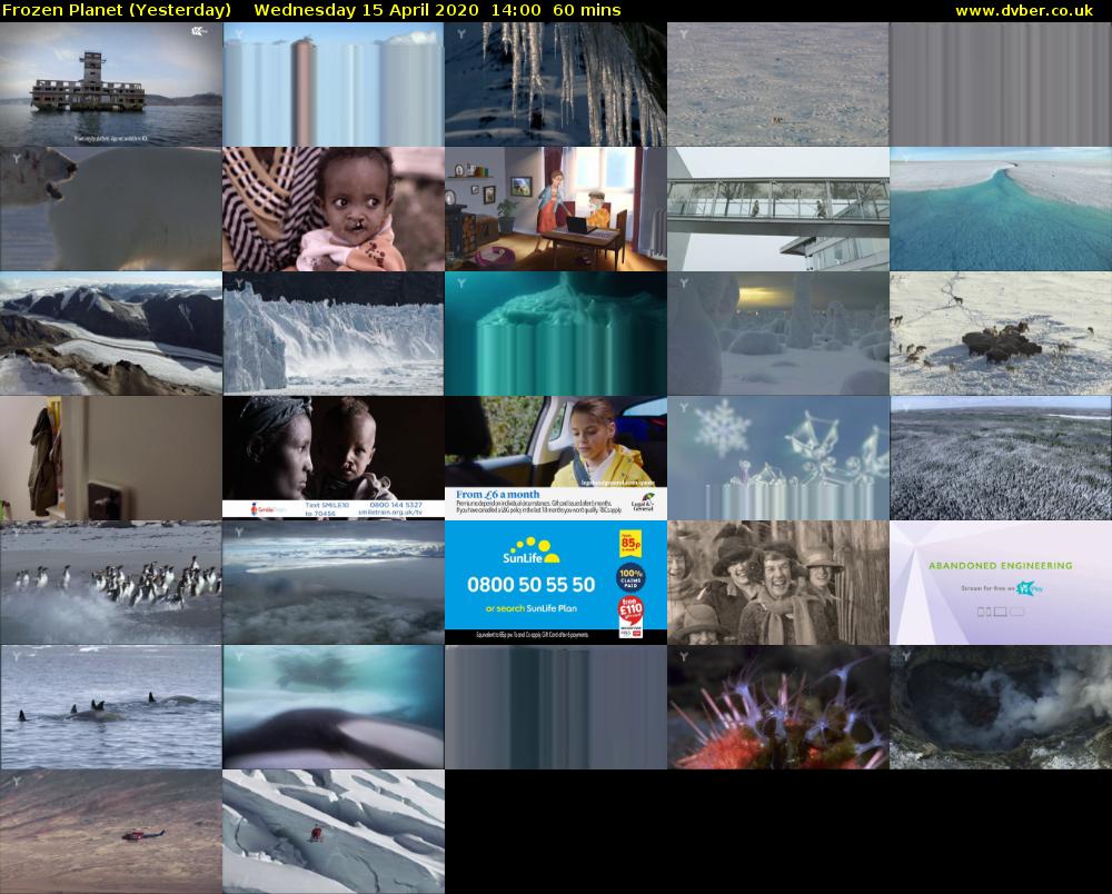 Frozen Planet (Yesterday) Wednesday 15 April 2020 14:00 - 15:00