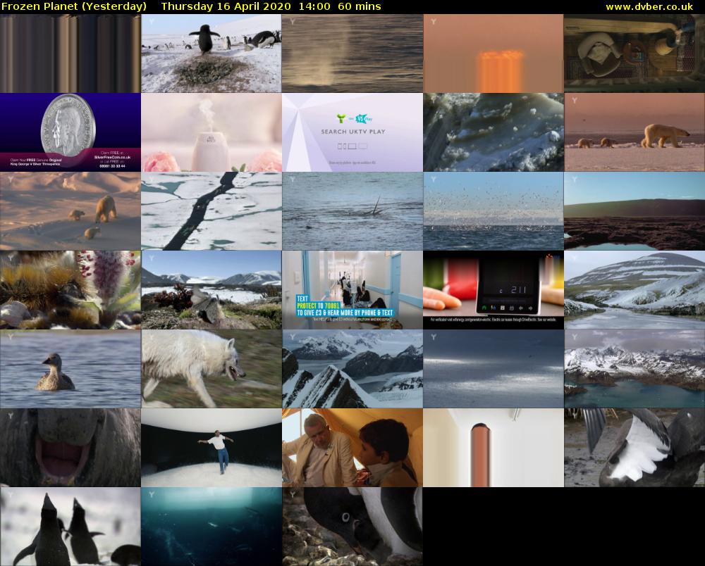 Frozen Planet (Yesterday) Thursday 16 April 2020 14:00 - 15:00