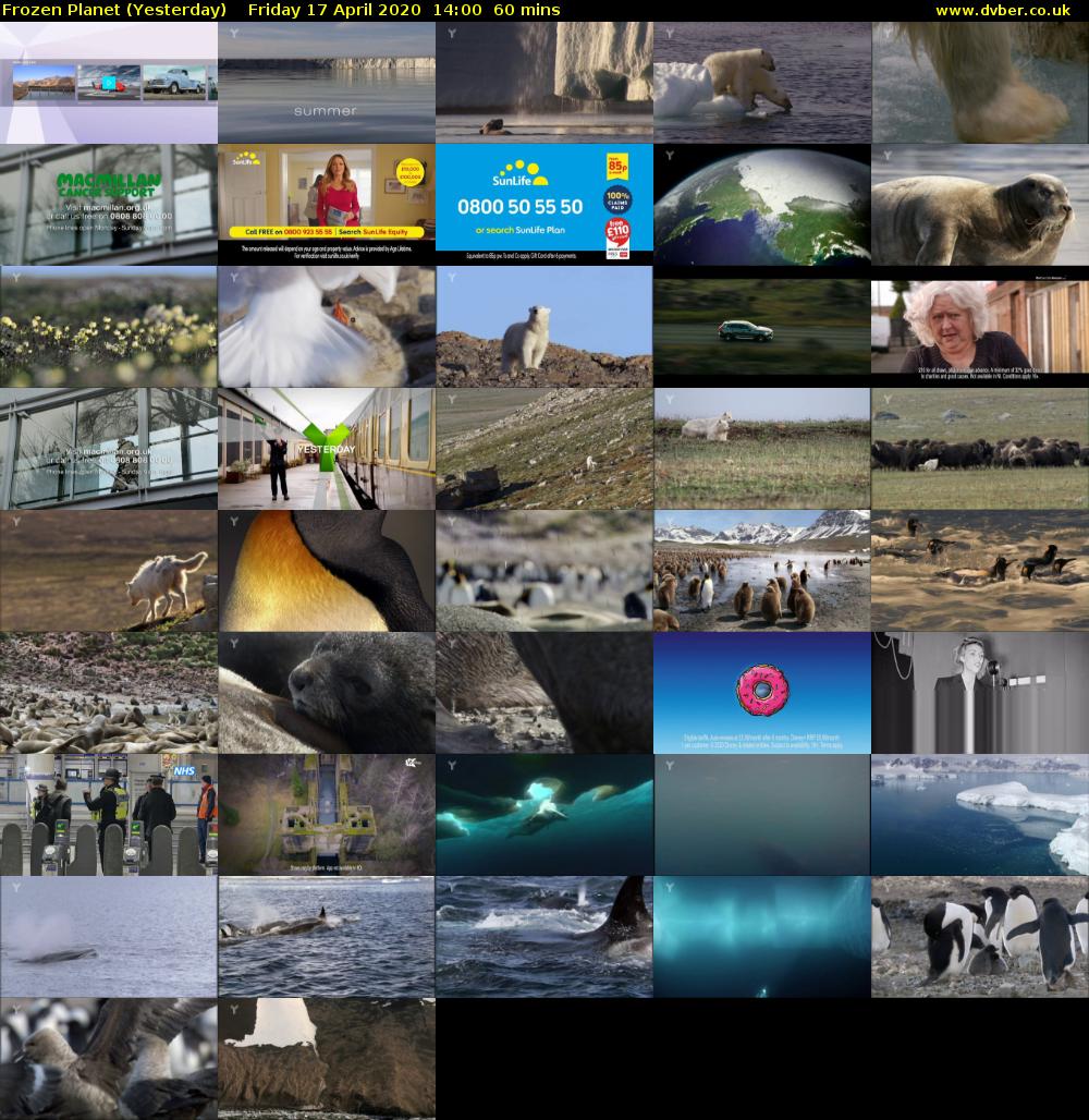 Frozen Planet (Yesterday) Friday 17 April 2020 14:00 - 15:00
