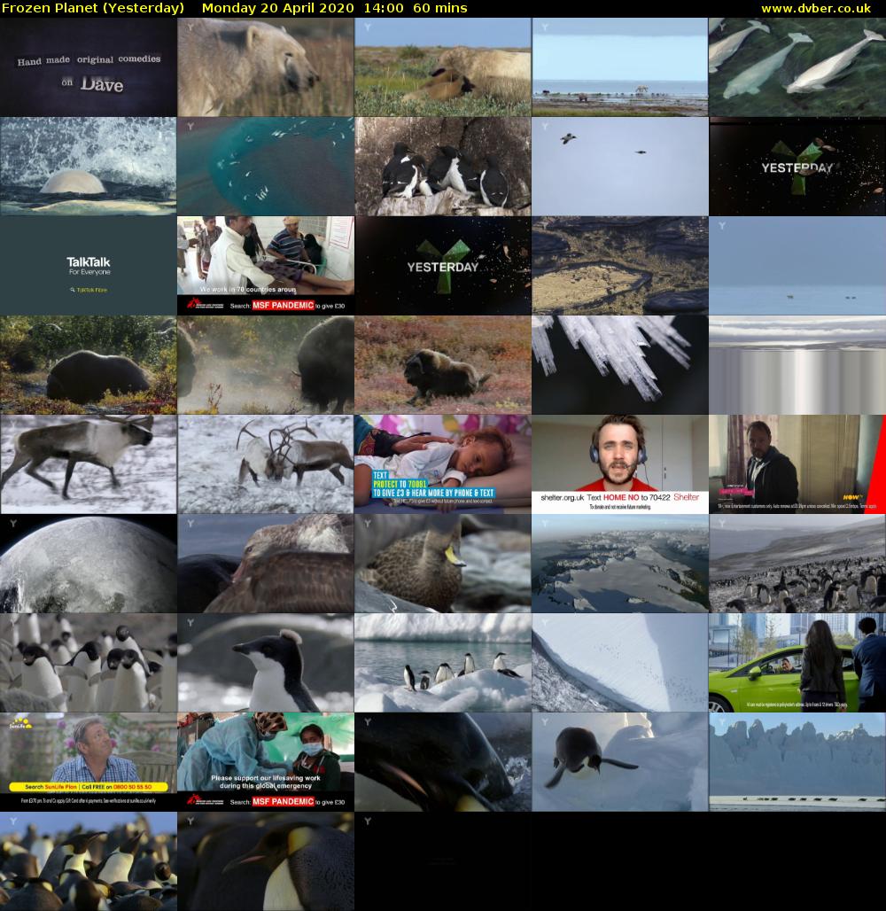 Frozen Planet (Yesterday) Monday 20 April 2020 14:00 - 15:00