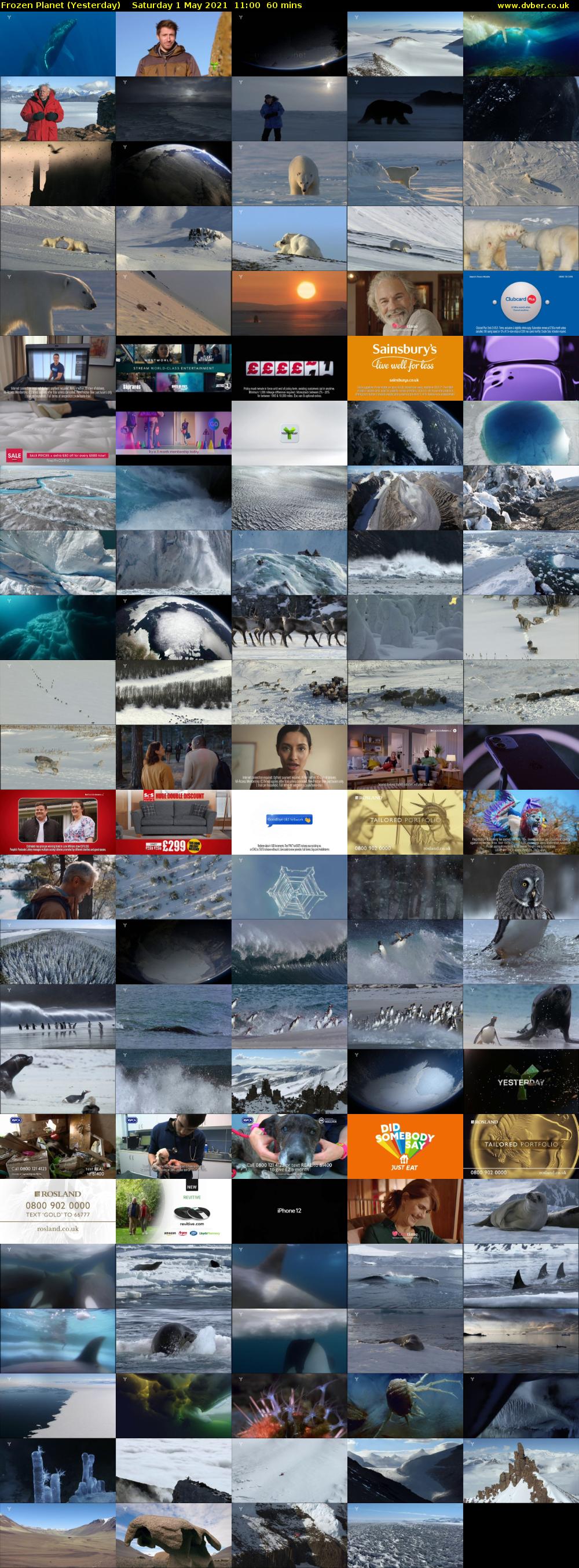 Frozen Planet (Yesterday) Saturday 1 May 2021 11:00 - 12:00