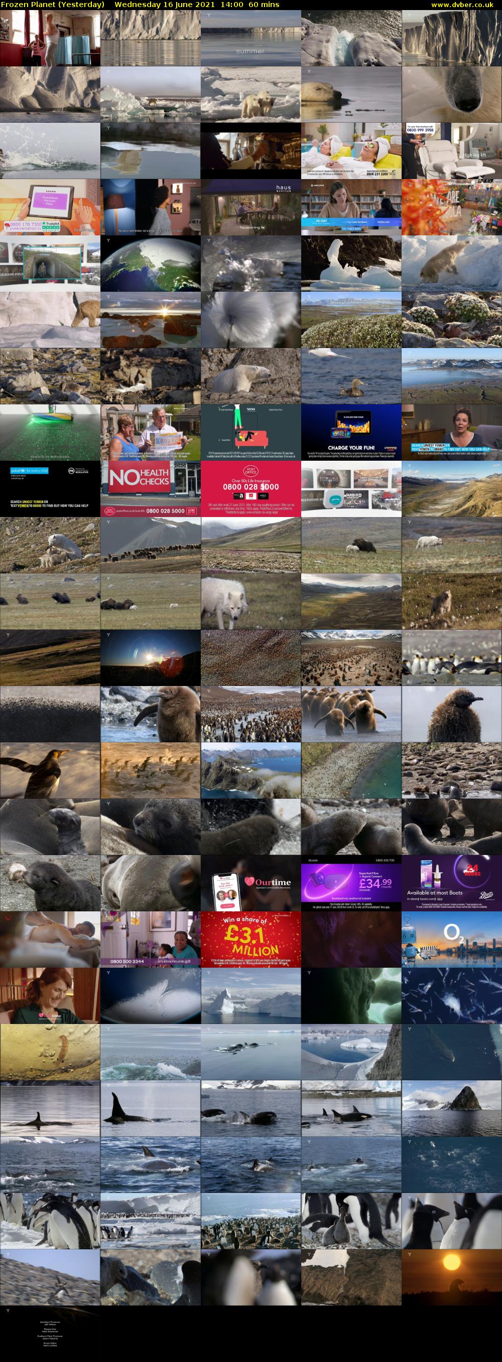 Frozen Planet (Yesterday) Wednesday 16 June 2021 14:00 - 15:00