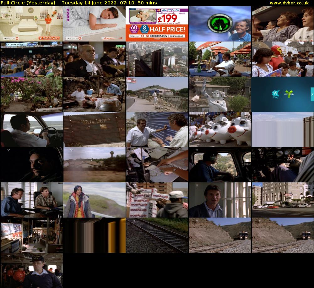 Full Circle (Yesterday) Tuesday 14 June 2022 07:10 - 08:00