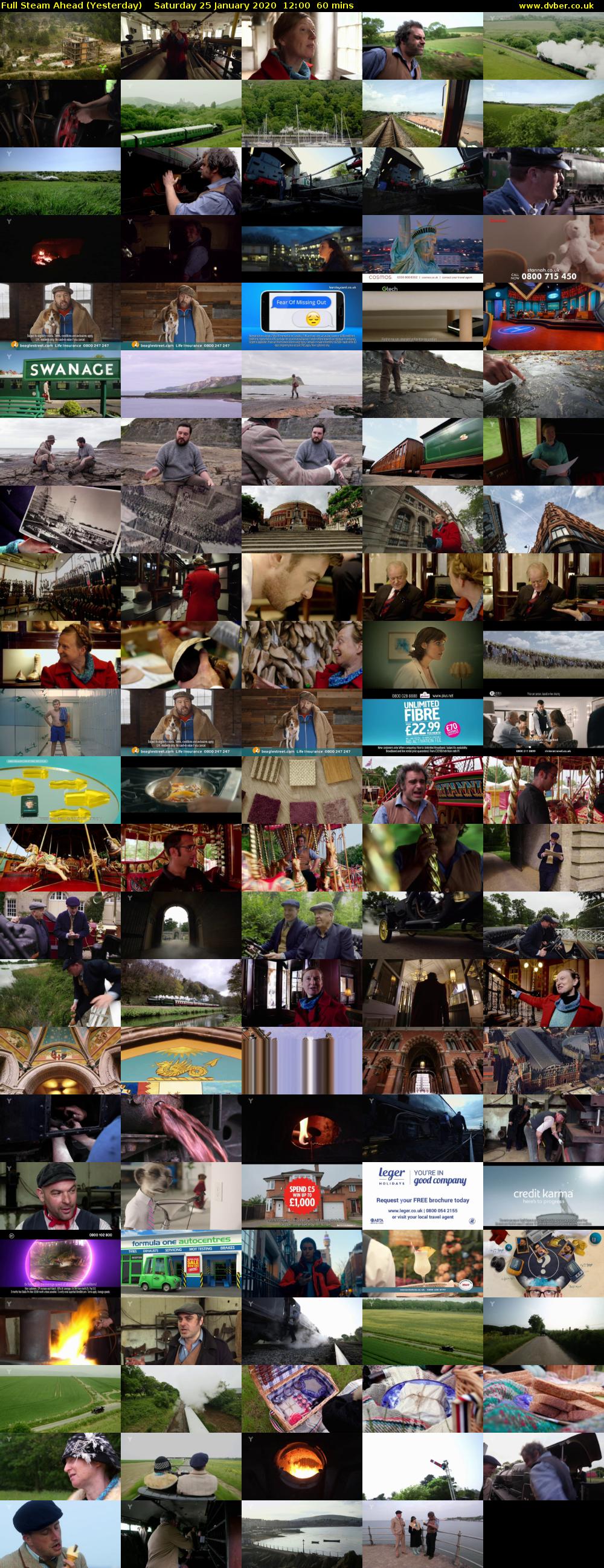 Full Steam Ahead (Yesterday) Saturday 25 January 2020 12:00 - 13:00