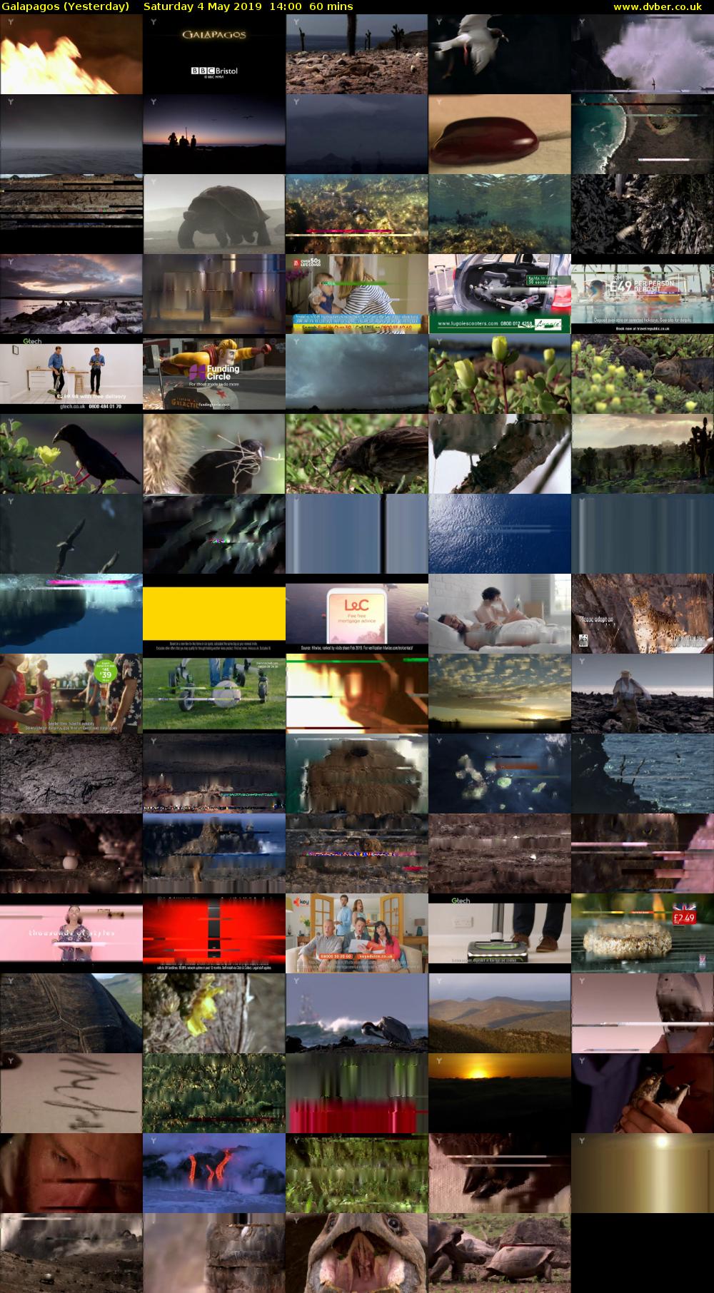 Galapagos (Yesterday) Saturday 4 May 2019 14:00 - 15:00