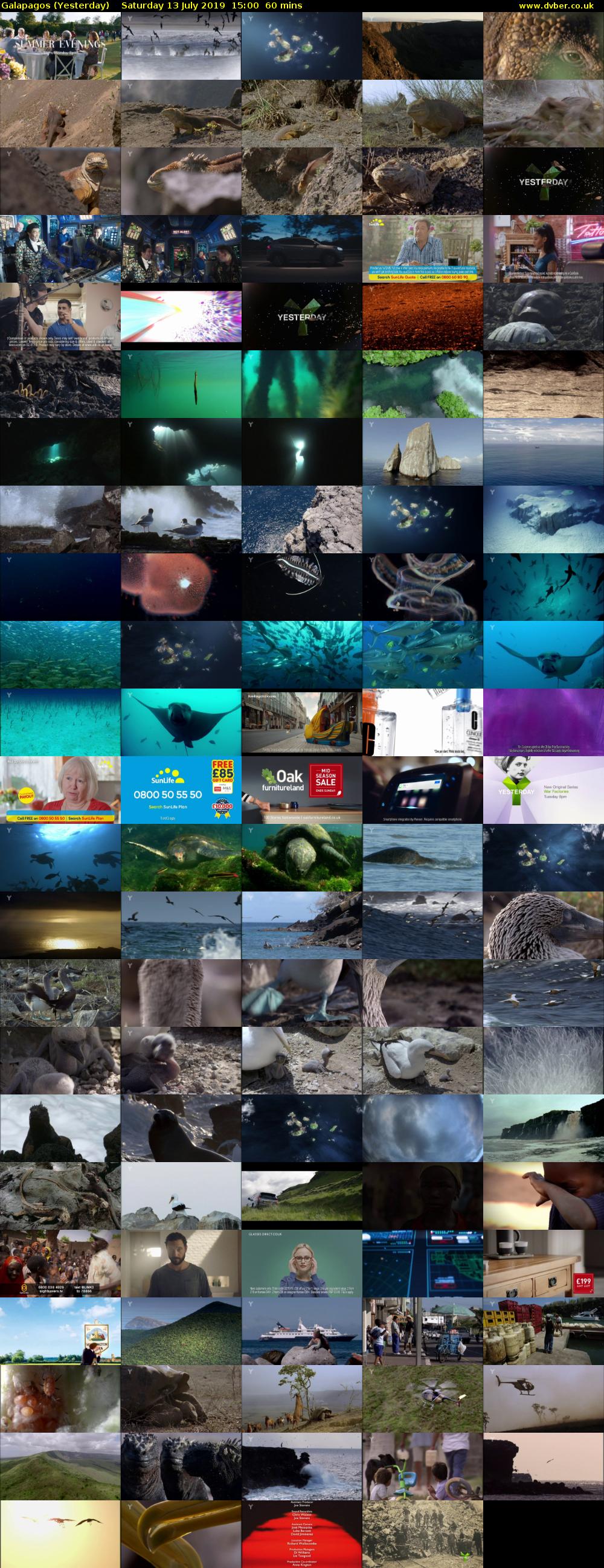 Galapagos (Yesterday) Saturday 13 July 2019 15:00 - 16:00
