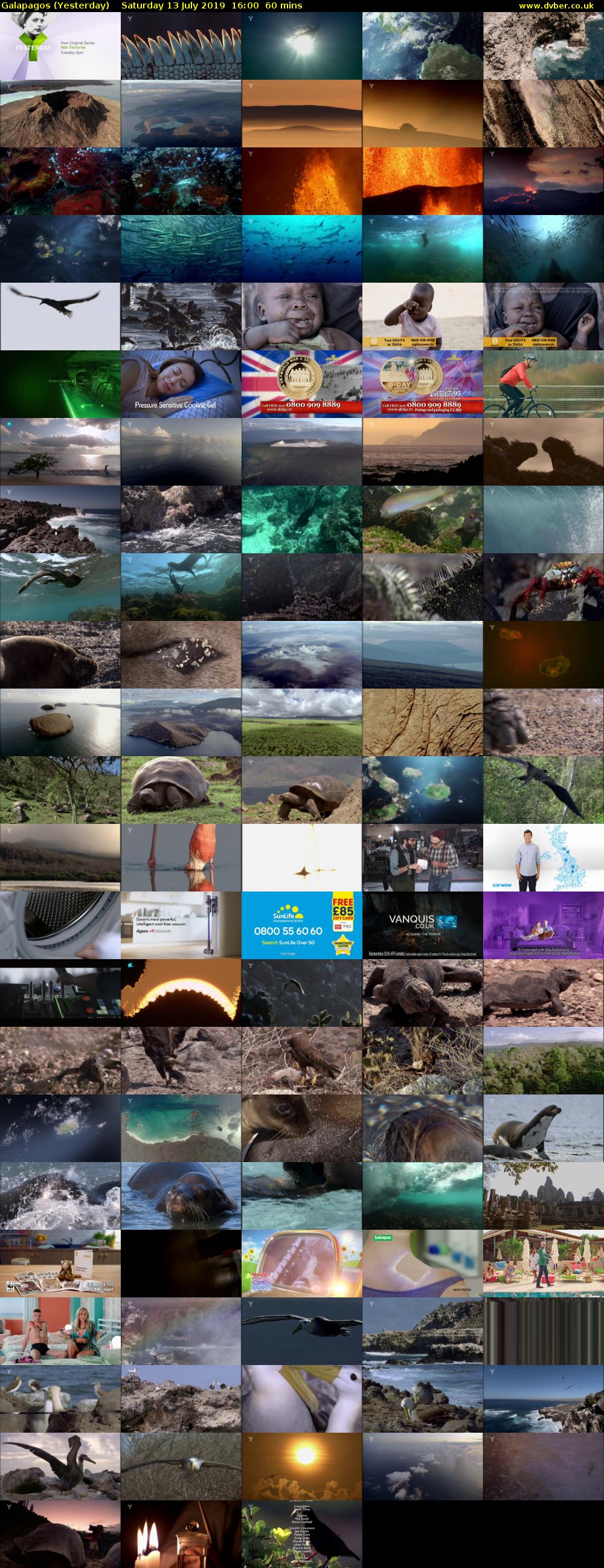 Galapagos (Yesterday) Saturday 13 July 2019 16:00 - 17:00