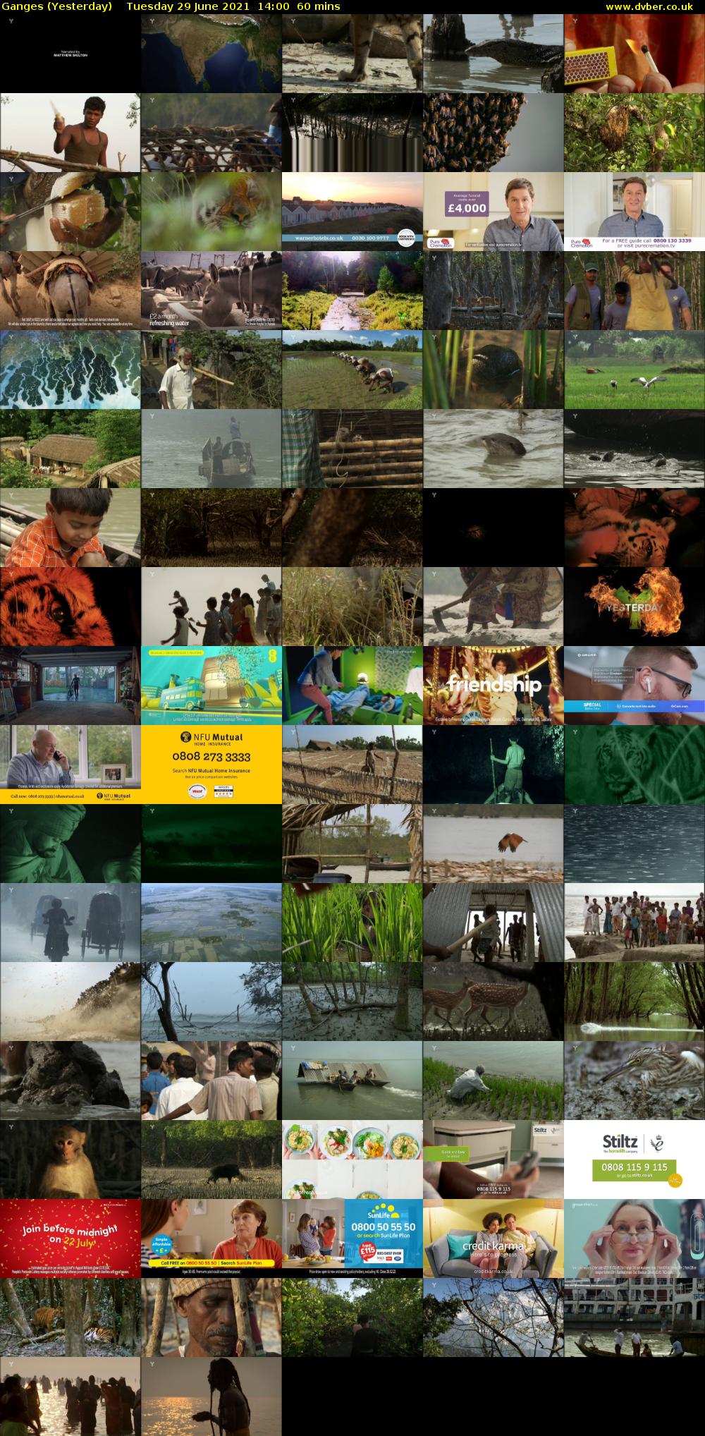 Ganges (Yesterday) Tuesday 29 June 2021 14:00 - 15:00