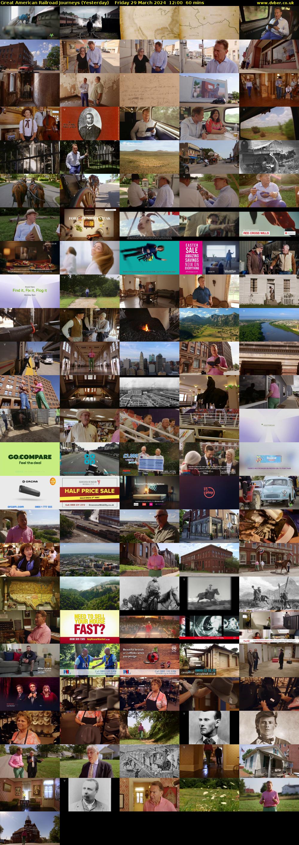 Great American Railroad Journeys (Yesterday) Friday 29 March 2024 12:00 - 13:00