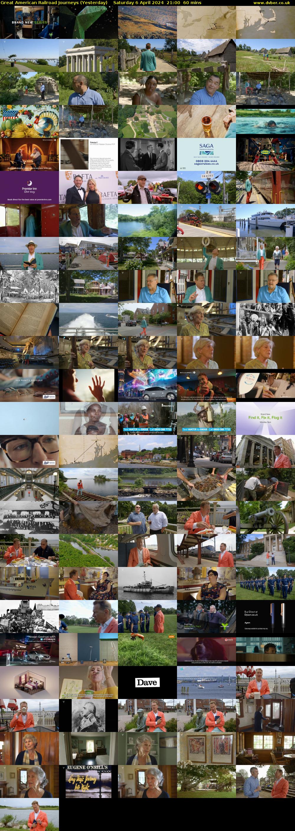 Great American Railroad Journeys (Yesterday) Saturday 6 April 2024 21:00 - 22:00
