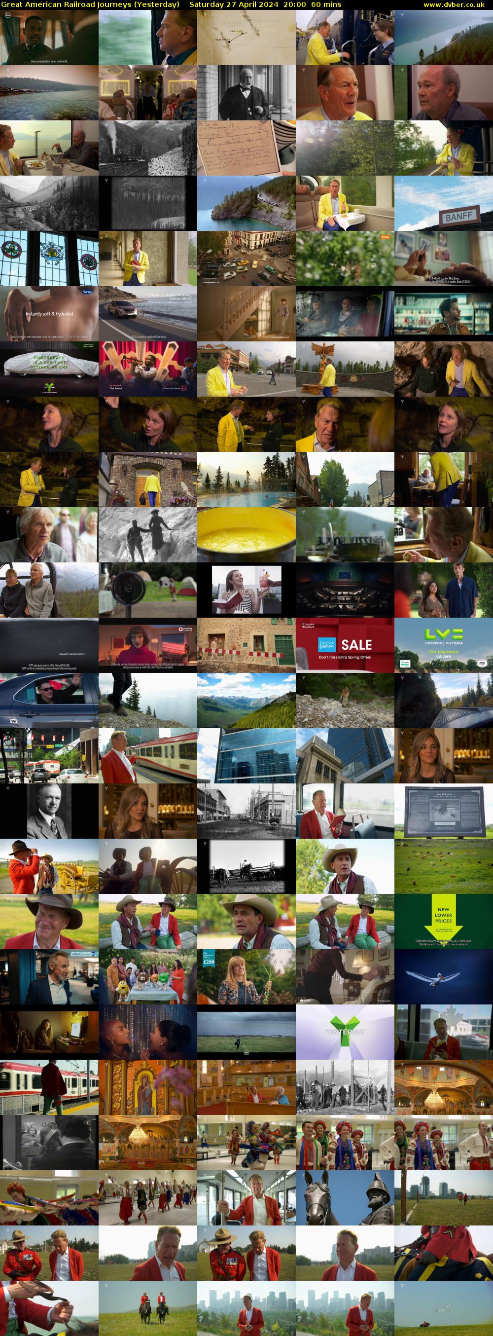 Great American Railroad Journeys (Yesterday) Saturday 27 April 2024 20:00 - 21:00