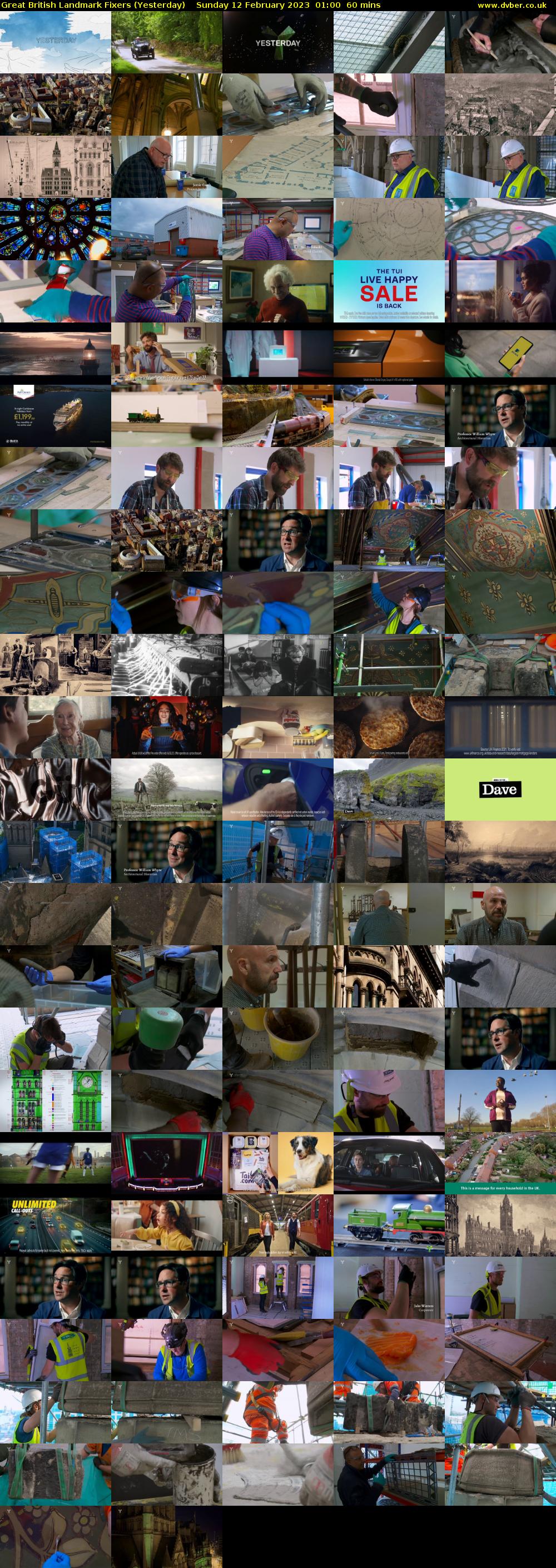 Great British Landmark Fixers (Yesterday) Sunday 12 February 2023 01:00 - 02:00