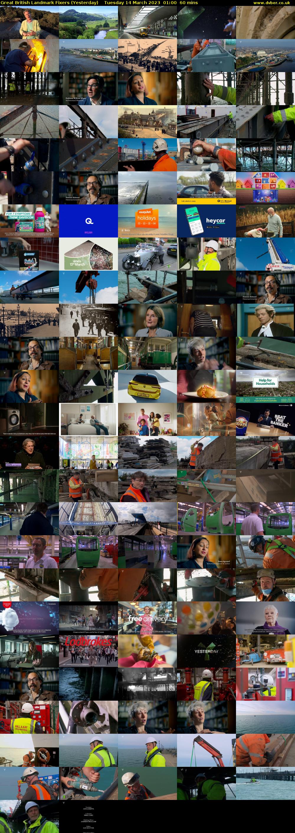Great British Landmark Fixers (Yesterday) Tuesday 14 March 2023 01:00 - 02:00