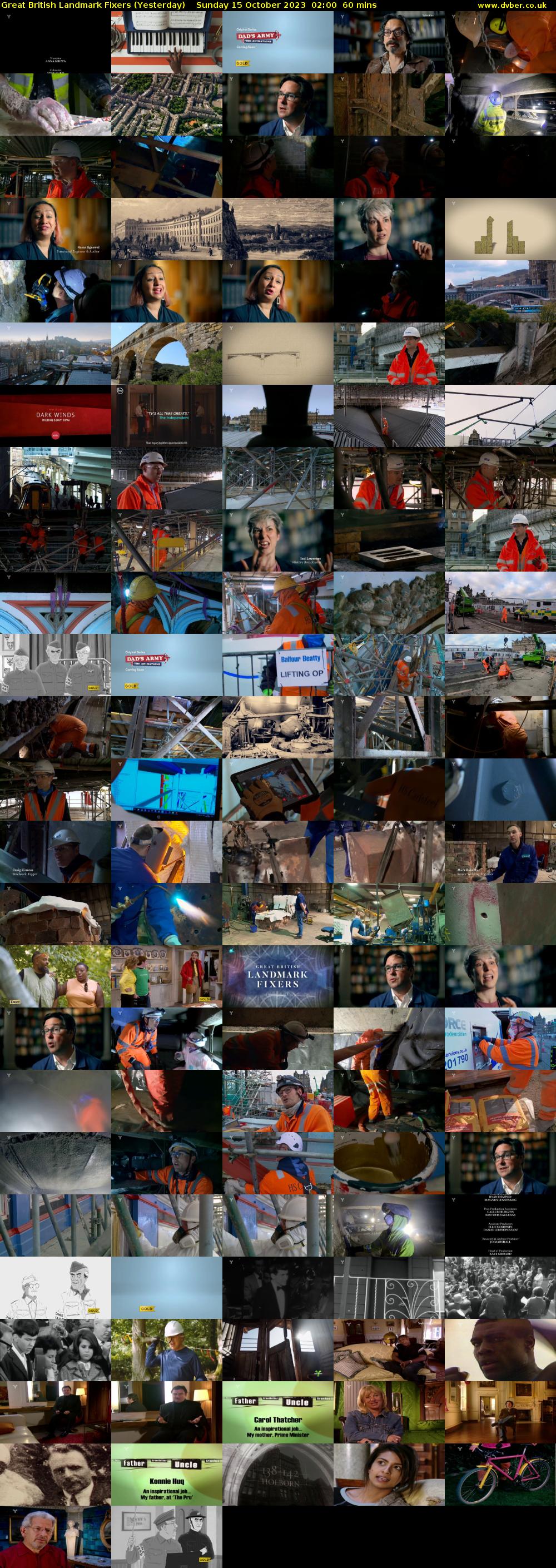 Great British Landmark Fixers (Yesterday) Sunday 15 October 2023 02:00 - 03:00
