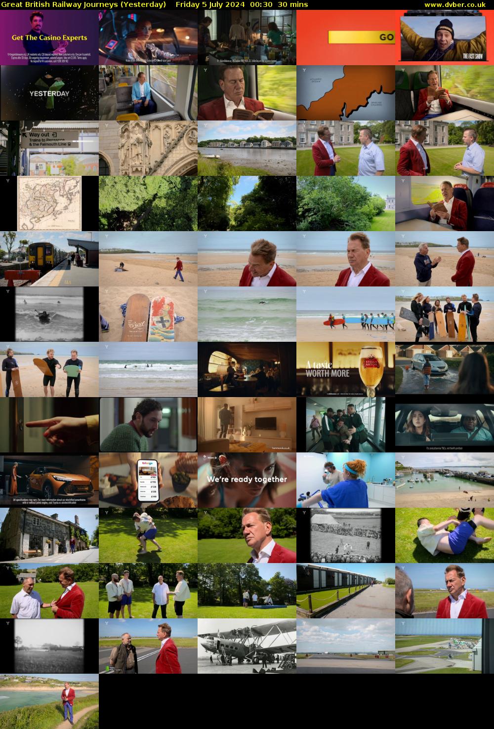 Great British Railway Journeys (Yesterday) Friday 5 July 2024 00:30 - 01:00
