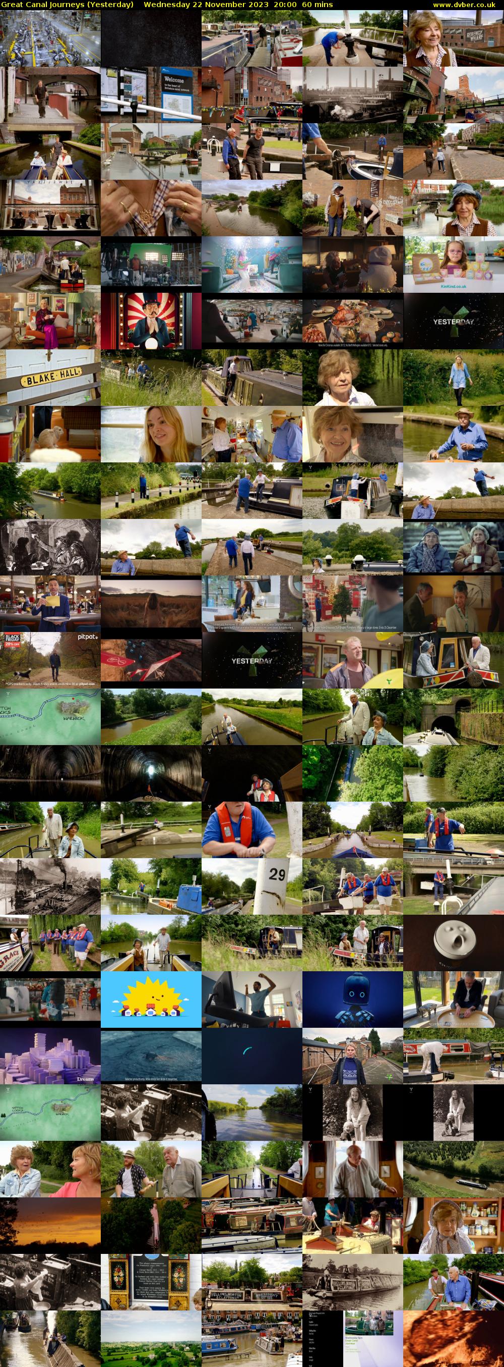 Great Canal Journeys (Yesterday) Wednesday 22 November 2023 20:00 - 21:00