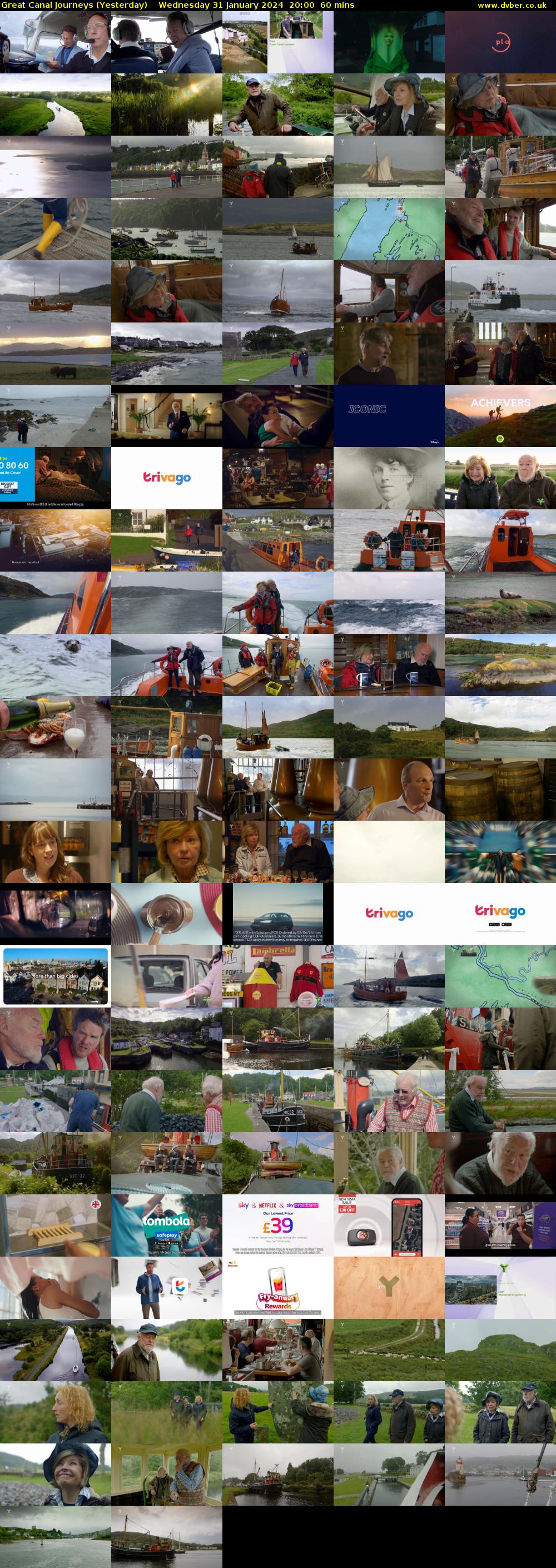 Great Canal Journeys (Yesterday) Wednesday 31 January 2024 20:00 - 21:00
