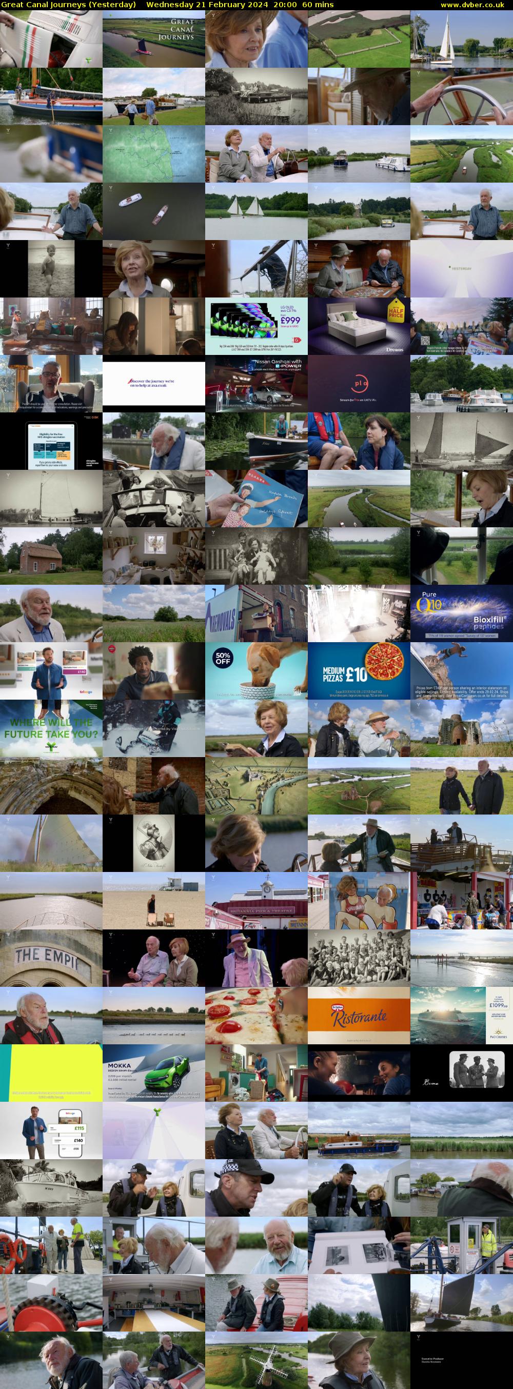 Great Canal Journeys (Yesterday) Wednesday 21 February 2024 20:00 - 21:00