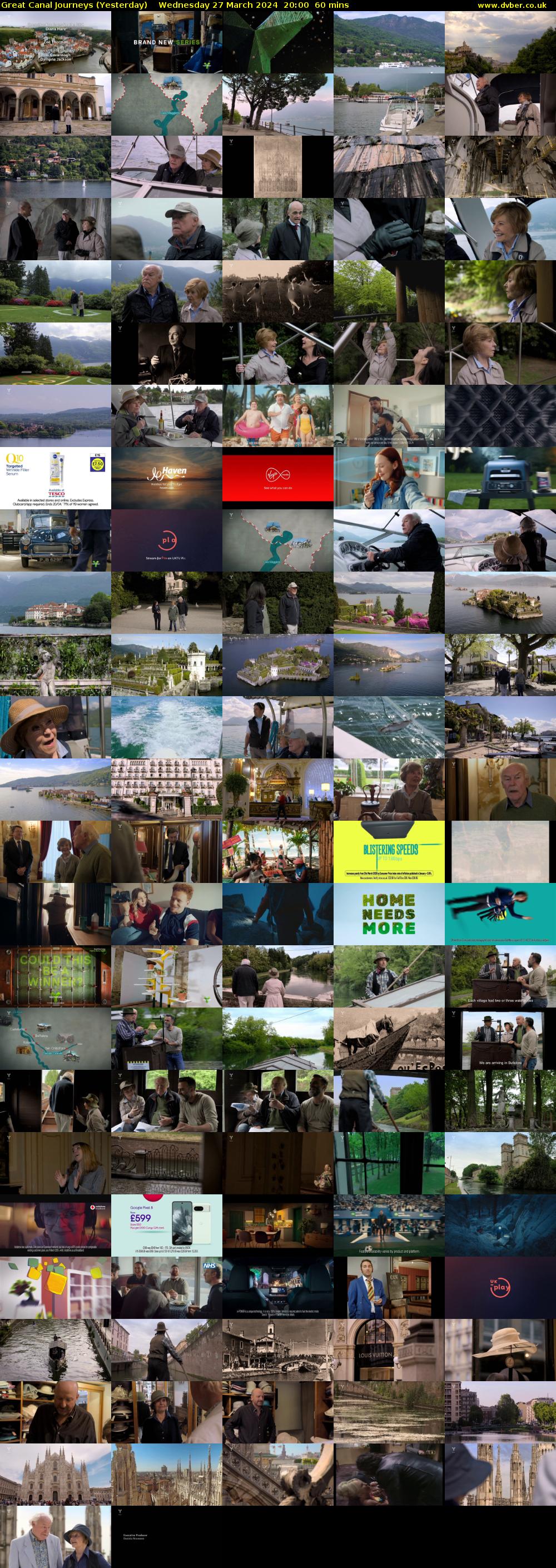 Great Canal Journeys (Yesterday) Wednesday 27 March 2024 20:00 - 21:00