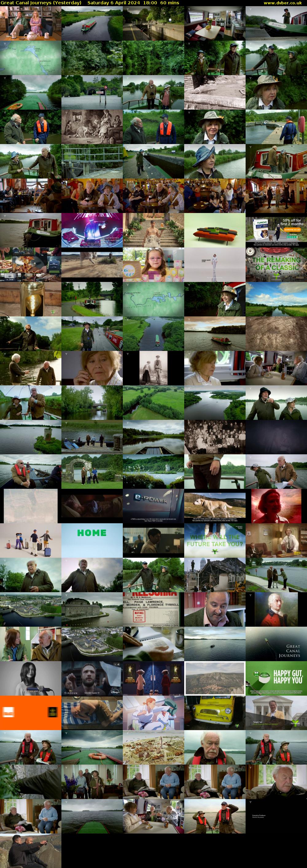 Great Canal Journeys (Yesterday) Saturday 6 April 2024 18:00 - 19:00