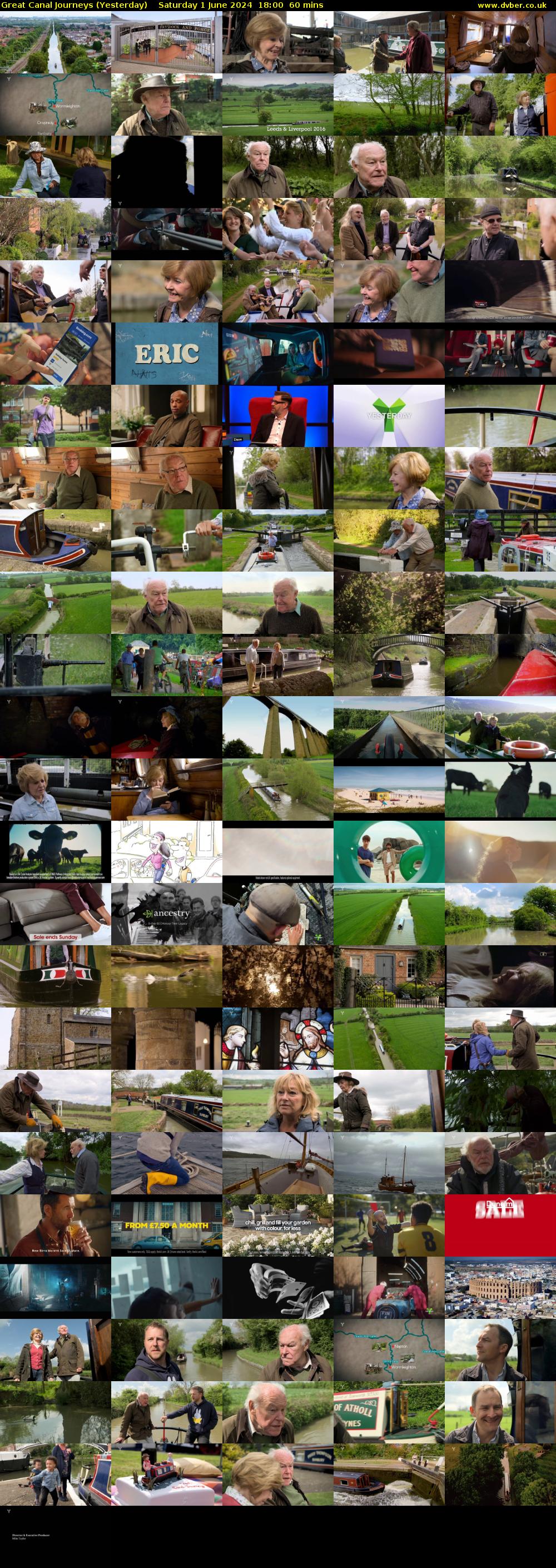 Great Canal Journeys (Yesterday) Saturday 1 June 2024 18:00 - 19:00