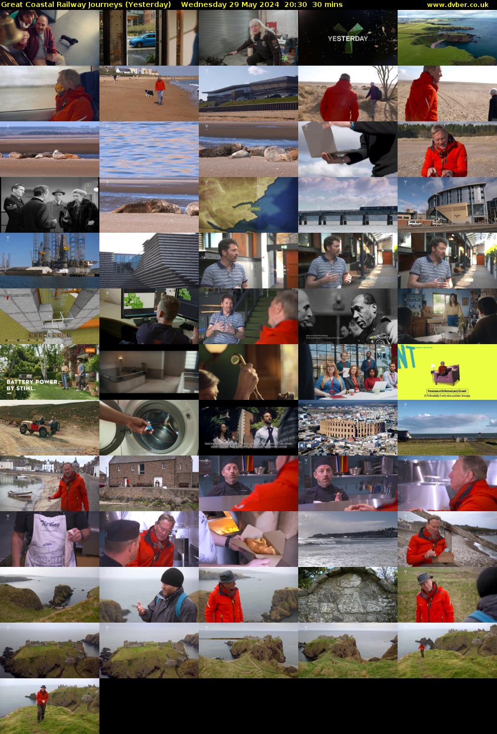 Great Coastal Railway Journeys (Yesterday) Wednesday 29 May 2024 20:30 - 21:00