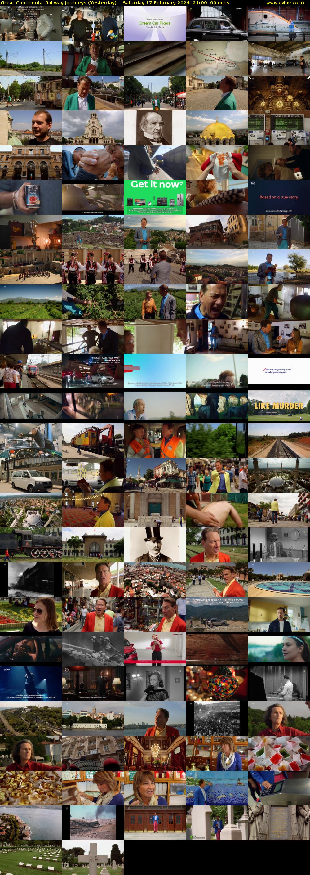 Great Continental Railway Journeys (Yesterday) Saturday 17 February 2024 21:00 - 22:00