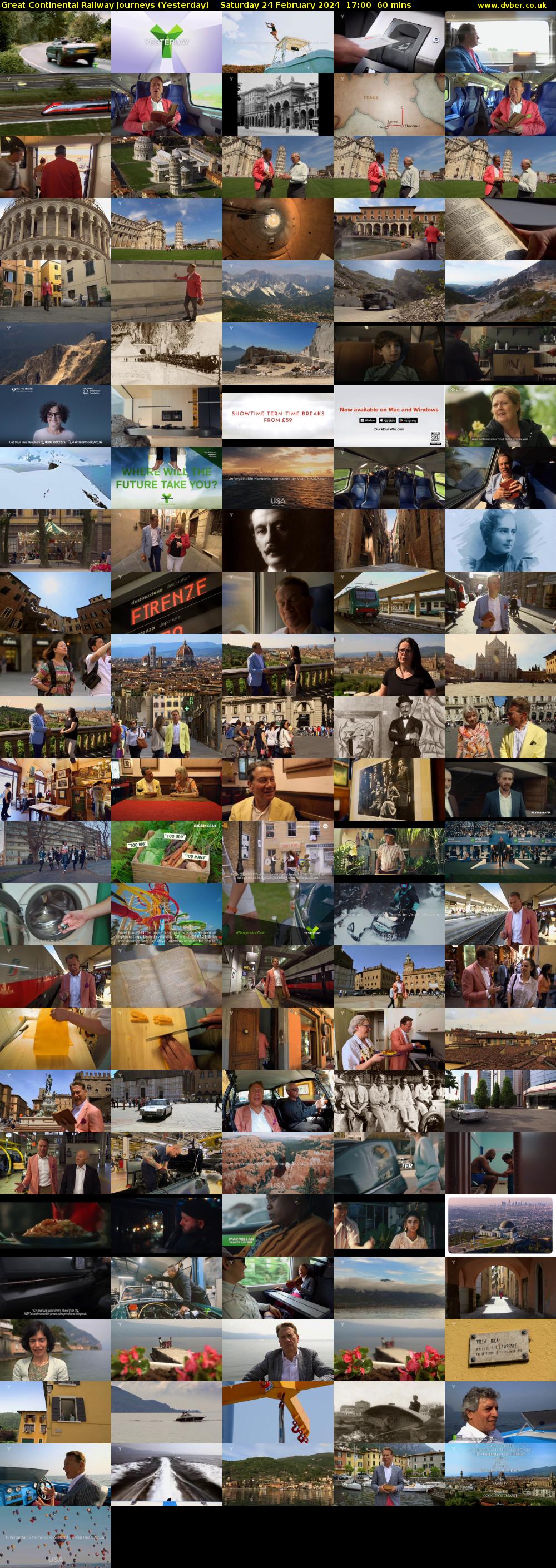 Great Continental Railway Journeys (Yesterday) Saturday 24 February 2024 17:00 - 18:00