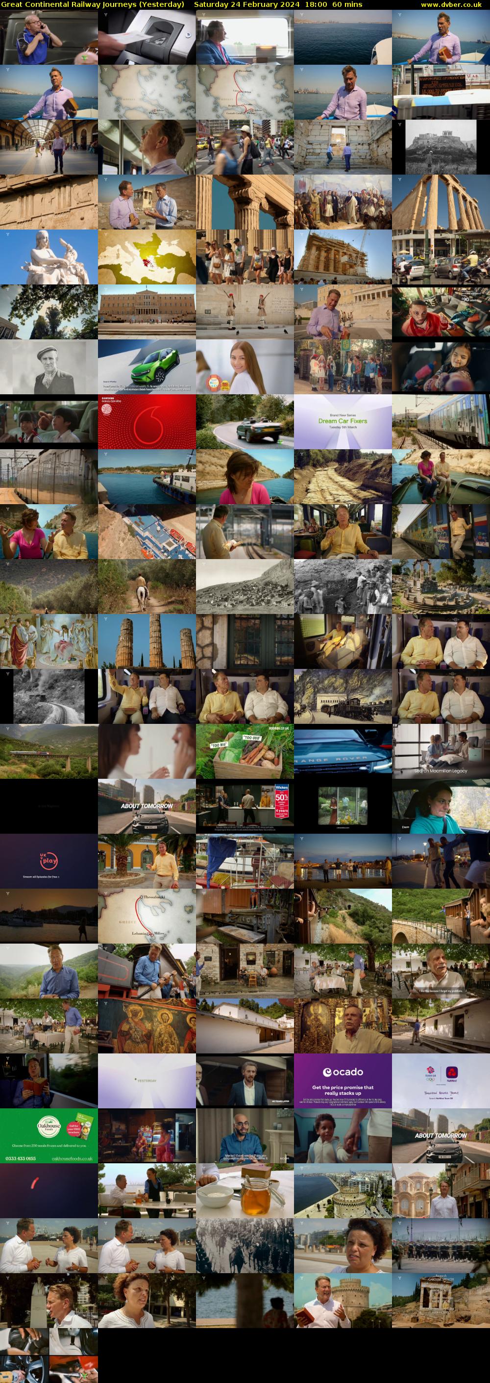 Great Continental Railway Journeys (Yesterday) Saturday 24 February 2024 18:00 - 19:00