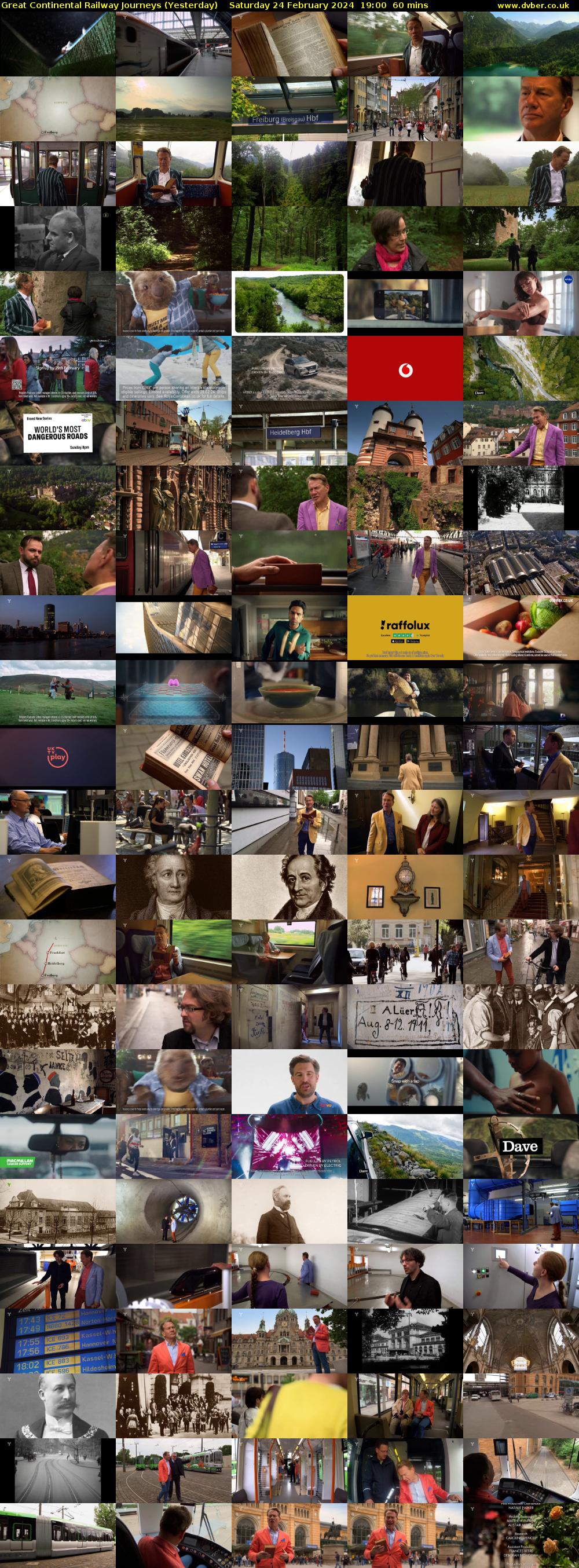 Great Continental Railway Journeys (Yesterday) Saturday 24 February 2024 19:00 - 20:00