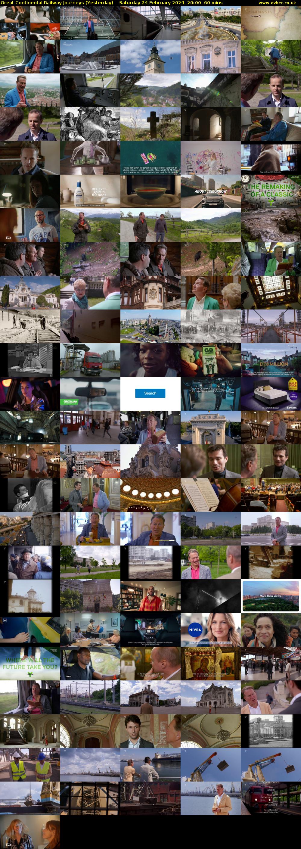 Great Continental Railway Journeys (Yesterday) Saturday 24 February 2024 20:00 - 21:00