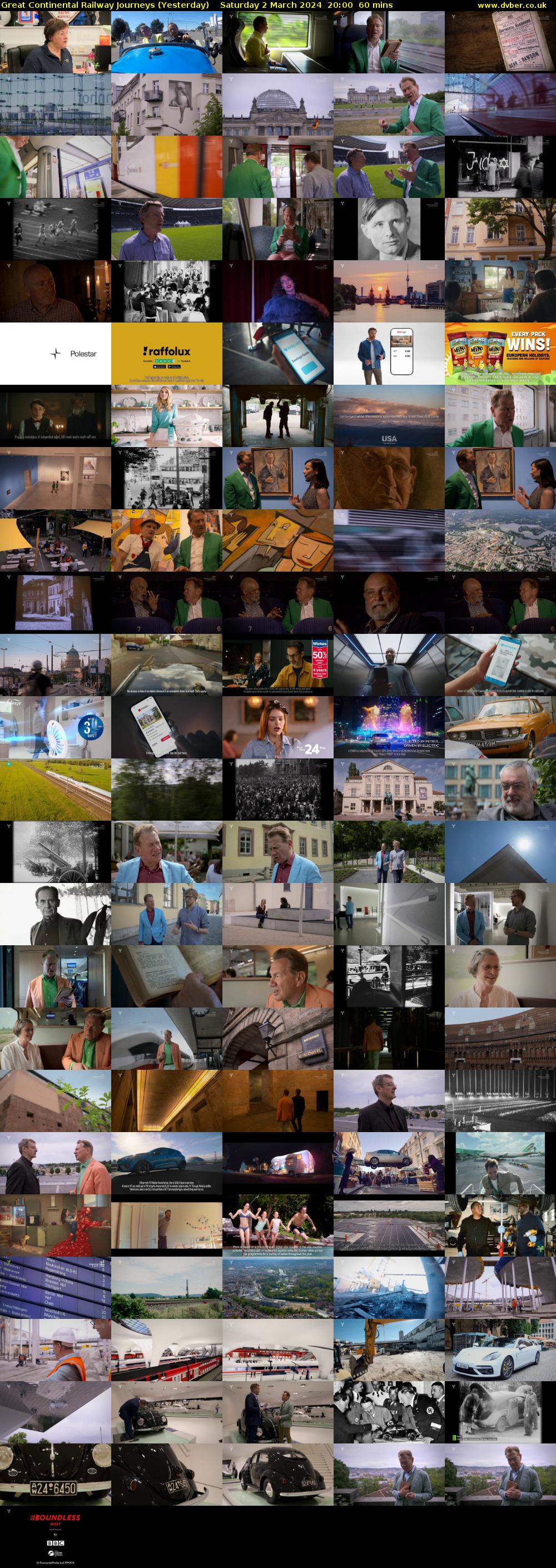 Great Continental Railway Journeys (Yesterday) Saturday 2 March 2024 20:00 - 21:00