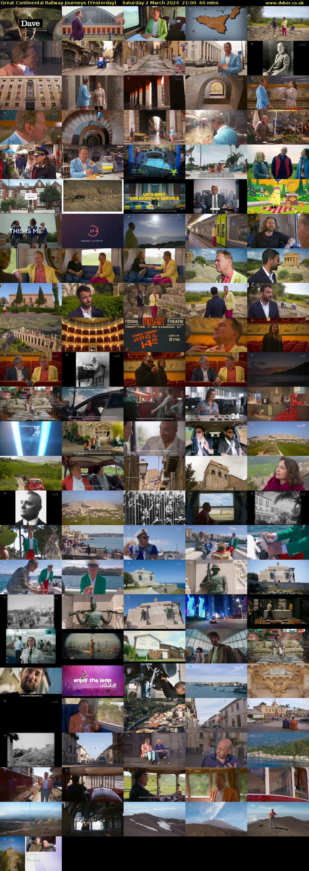 Great Continental Railway Journeys (Yesterday) Saturday 2 March 2024 21:00 - 22:00