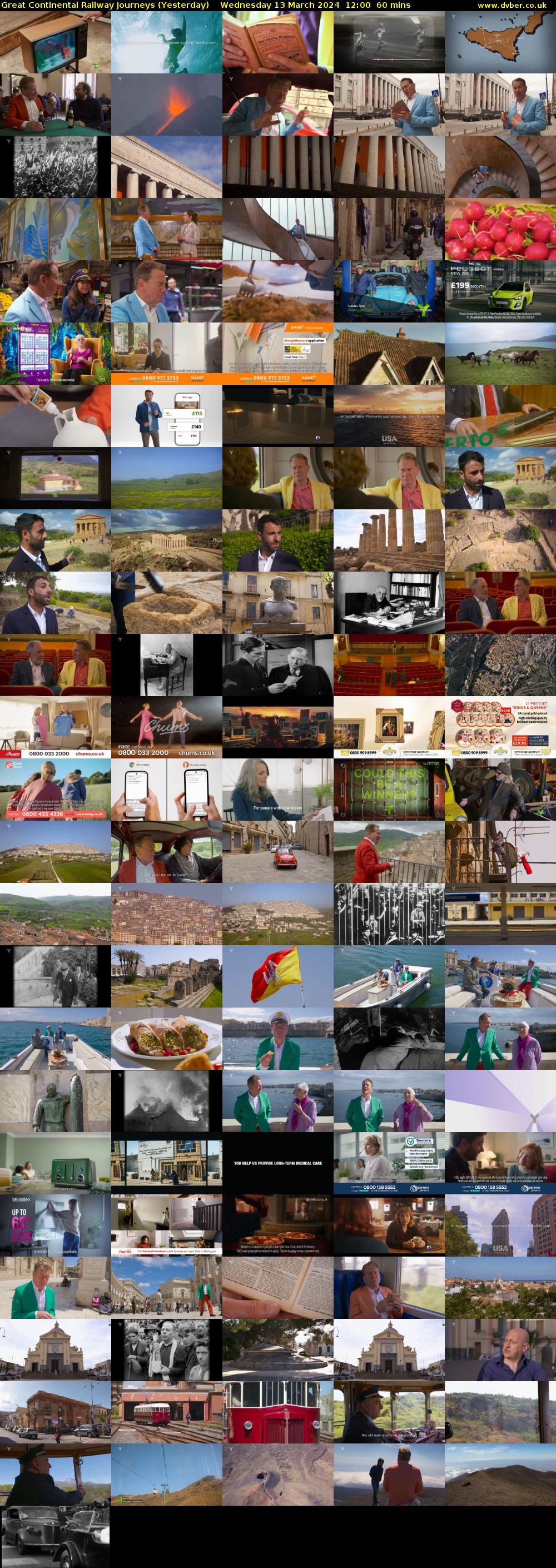 Great Continental Railway Journeys (Yesterday) Wednesday 13 March 2024 12:00 - 13:00