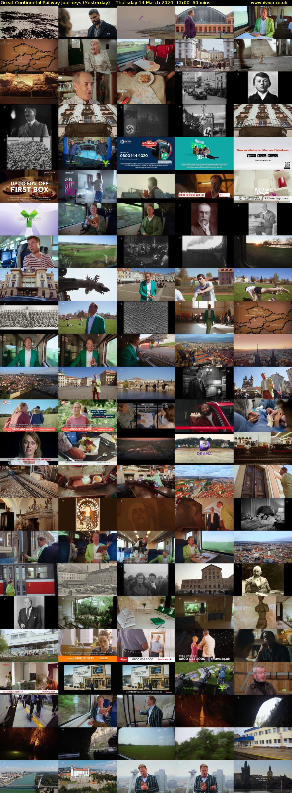 Great Continental Railway Journeys (Yesterday) Thursday 14 March 2024 12:00 - 13:00