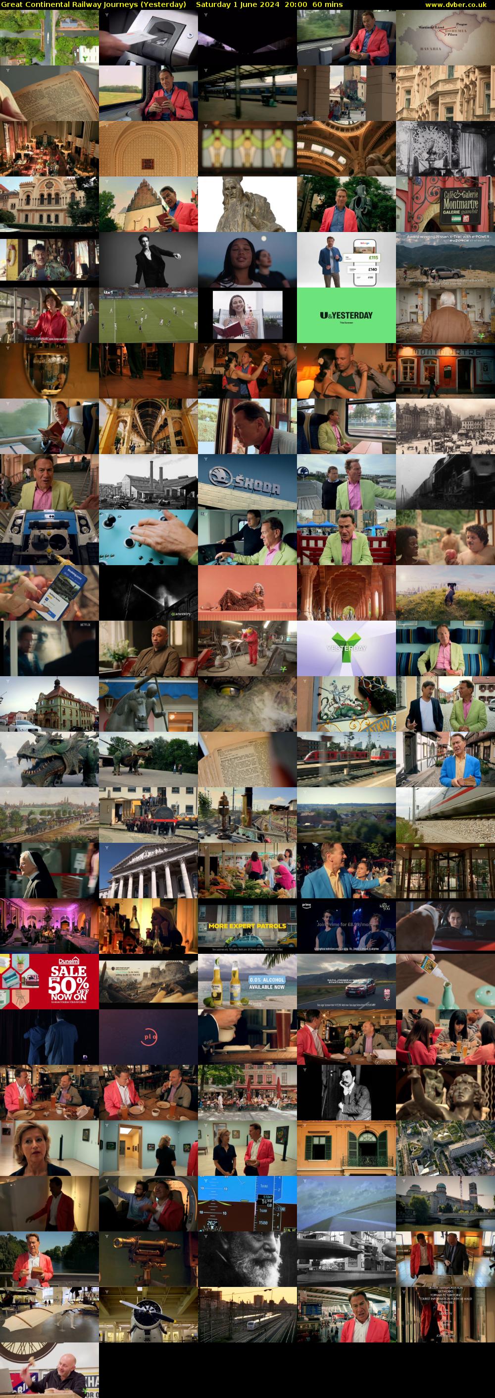 Great Continental Railway Journeys (Yesterday) Saturday 1 June 2024 20:00 - 21:00