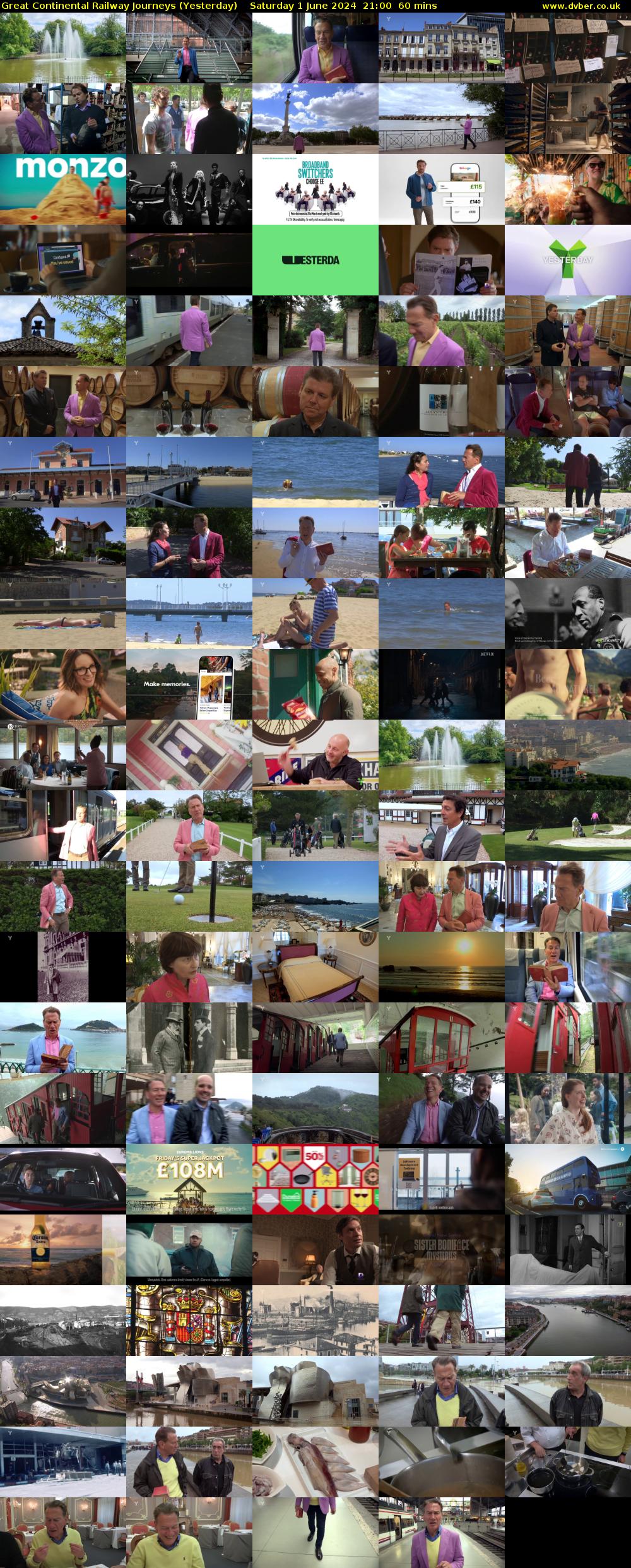 Great Continental Railway Journeys (Yesterday) Saturday 1 June 2024 21:00 - 22:00