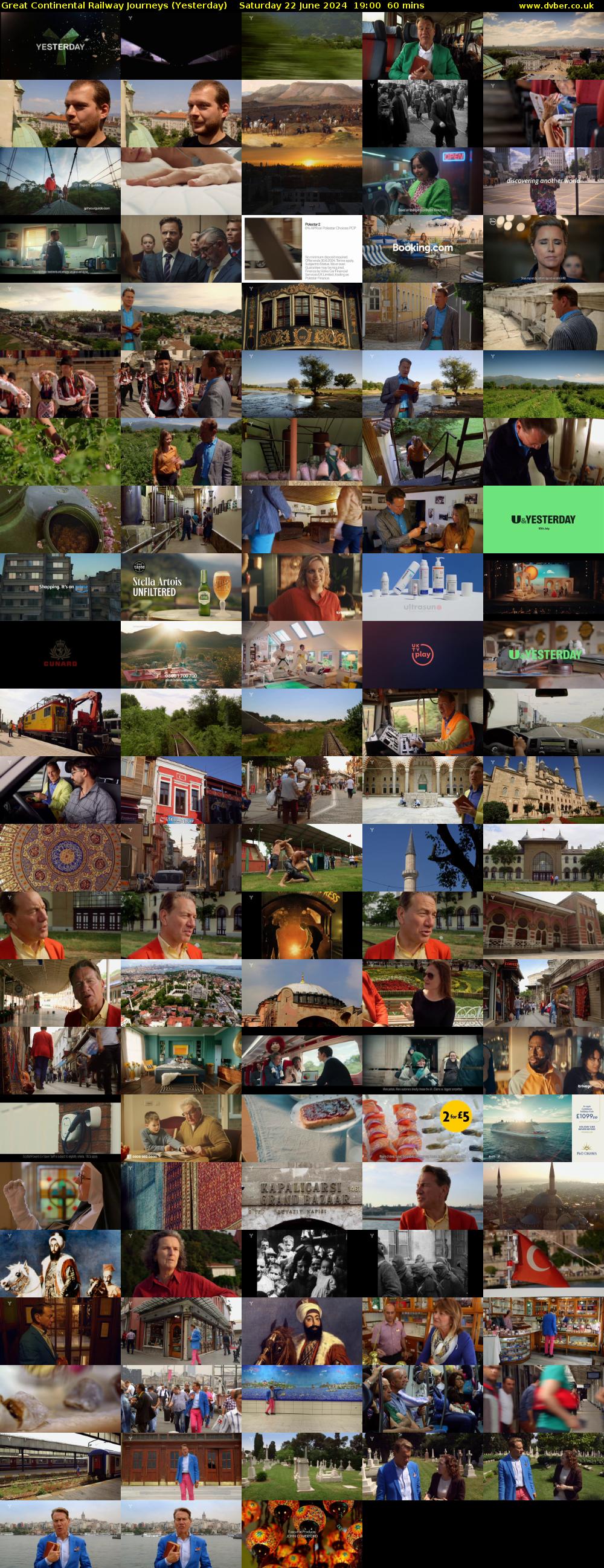 Great Continental Railway Journeys (Yesterday) Saturday 22 June 2024 19:00 - 20:00